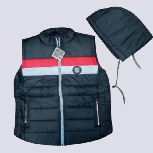Men's Parachute Hooded Jacket with Cap - 2 Pcs Set