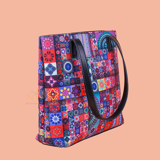 Women's PU Leather Printed Shoulder